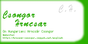 csongor hrncsar business card